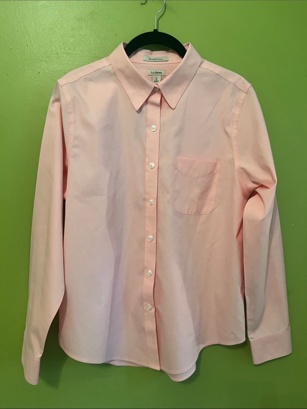 NWT Pinpoint Cotton Wrinkle Free Shirt By L. L. Bean